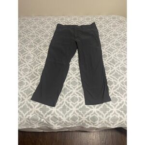 Eddie Bauer Travex Mens 36x32 Gray Performance Hiking Travel Pants Nylon